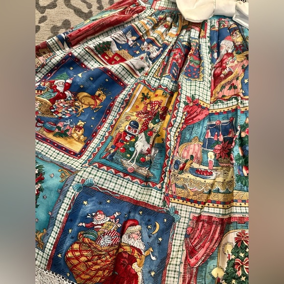 Handmade Girls Christmas Dress - Picture 4 of 8